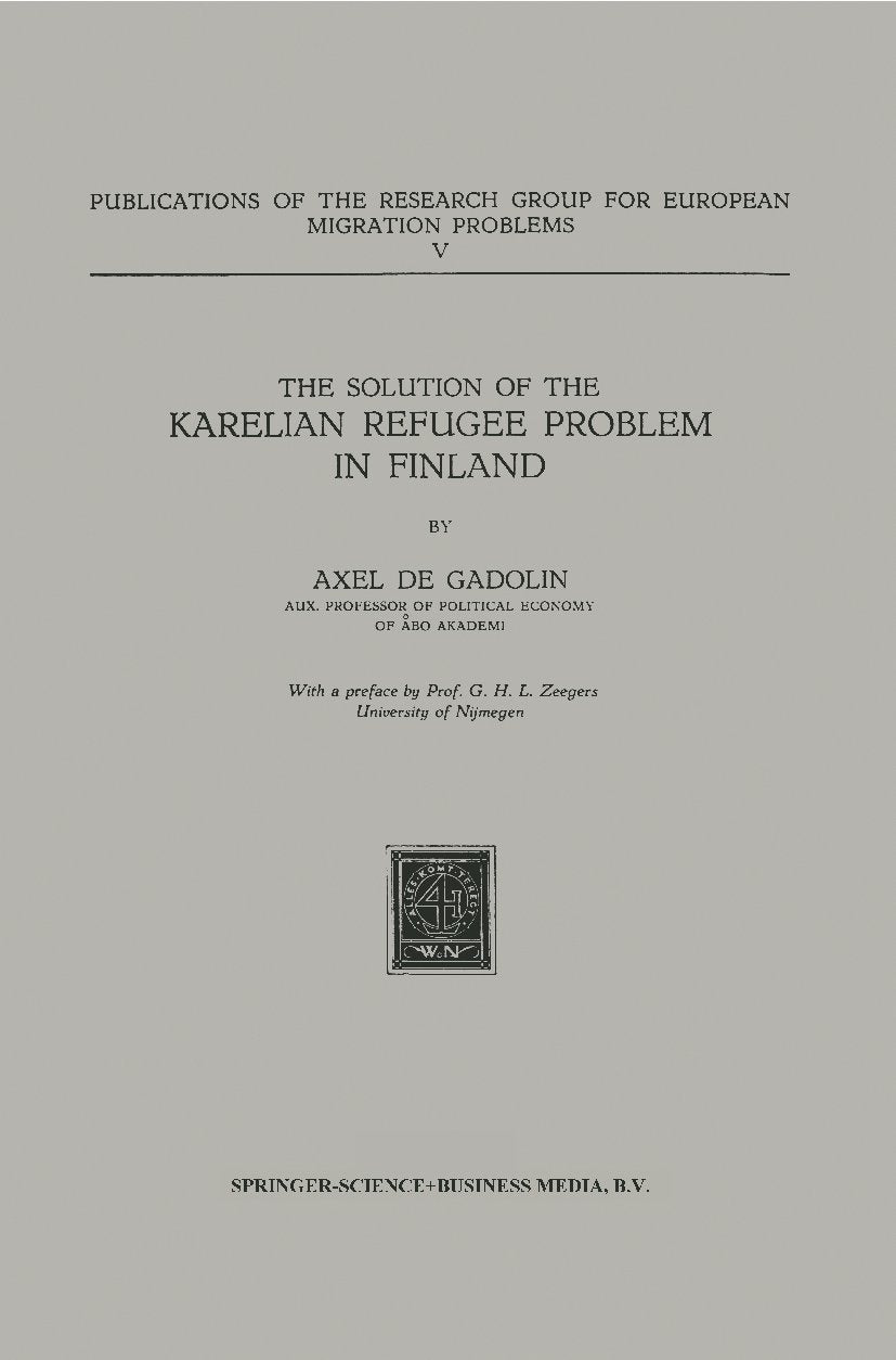Publications of the Research Group for European Migration Problems