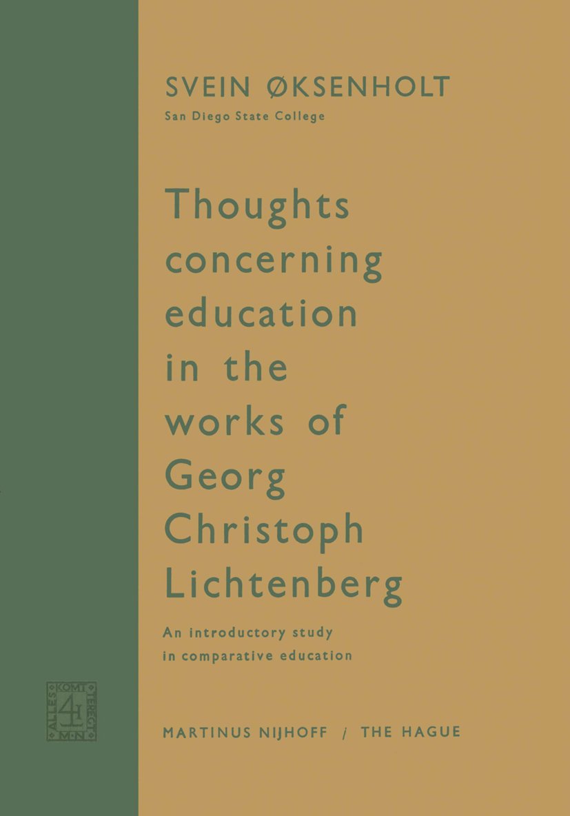 Thoughts Concerning Education in the Works of Georg Christoph Lichtenberg