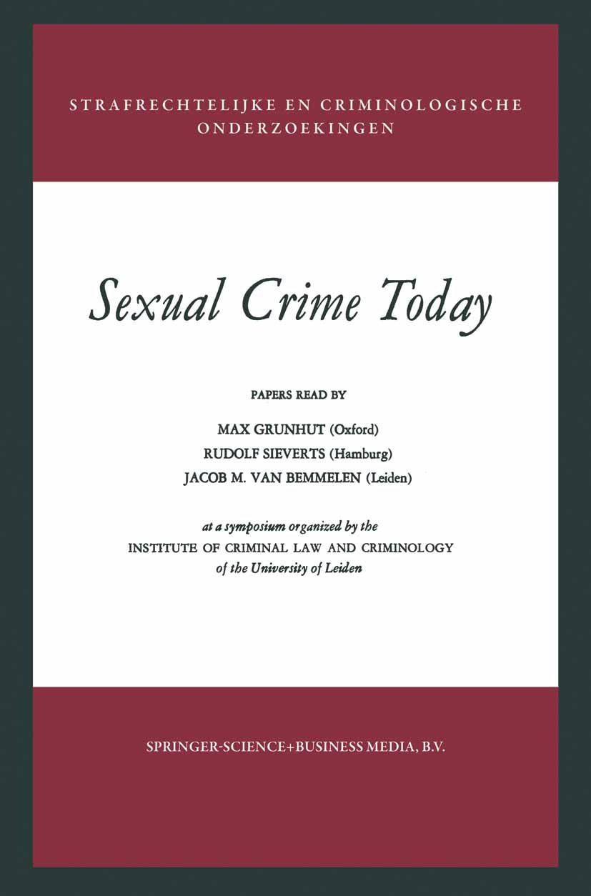 Strafrechtelijke en Criminologische Onderzoekingen