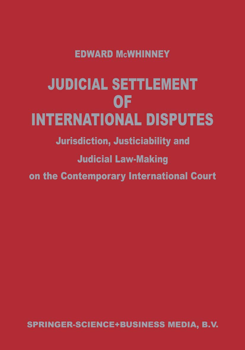 Judicial Settlement of International Disputes