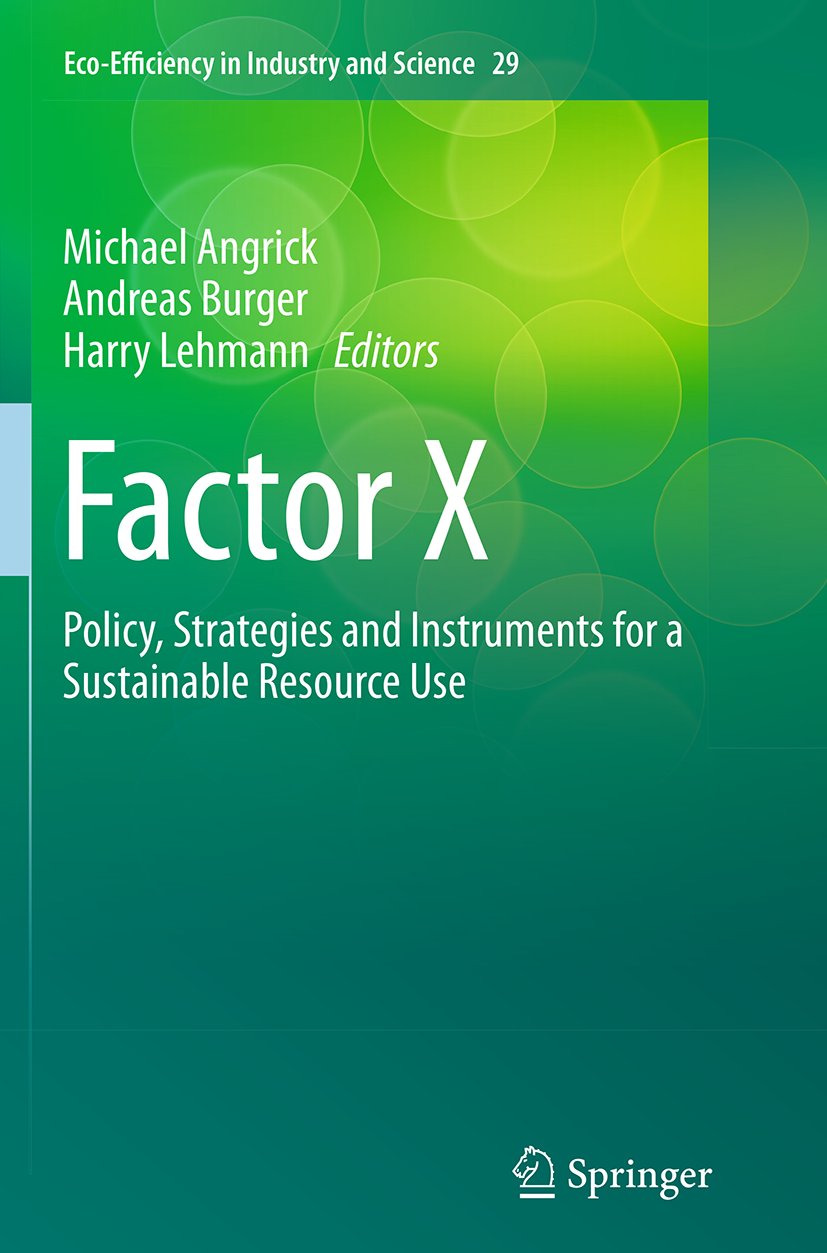 Eco-Efficiency in Industry and Science