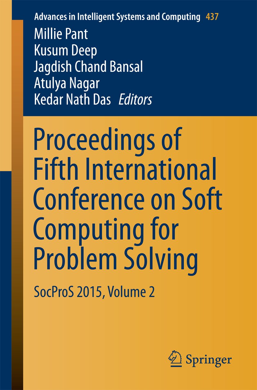 Advances in Intelligent Systems and Computing