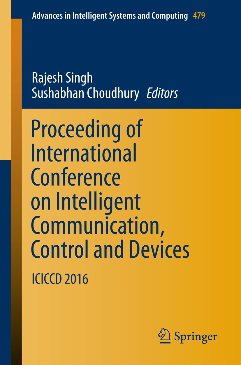 Advances in Intelligent Systems and Computing
