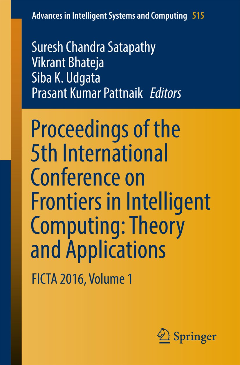 Advances in Intelligent Systems and Computing