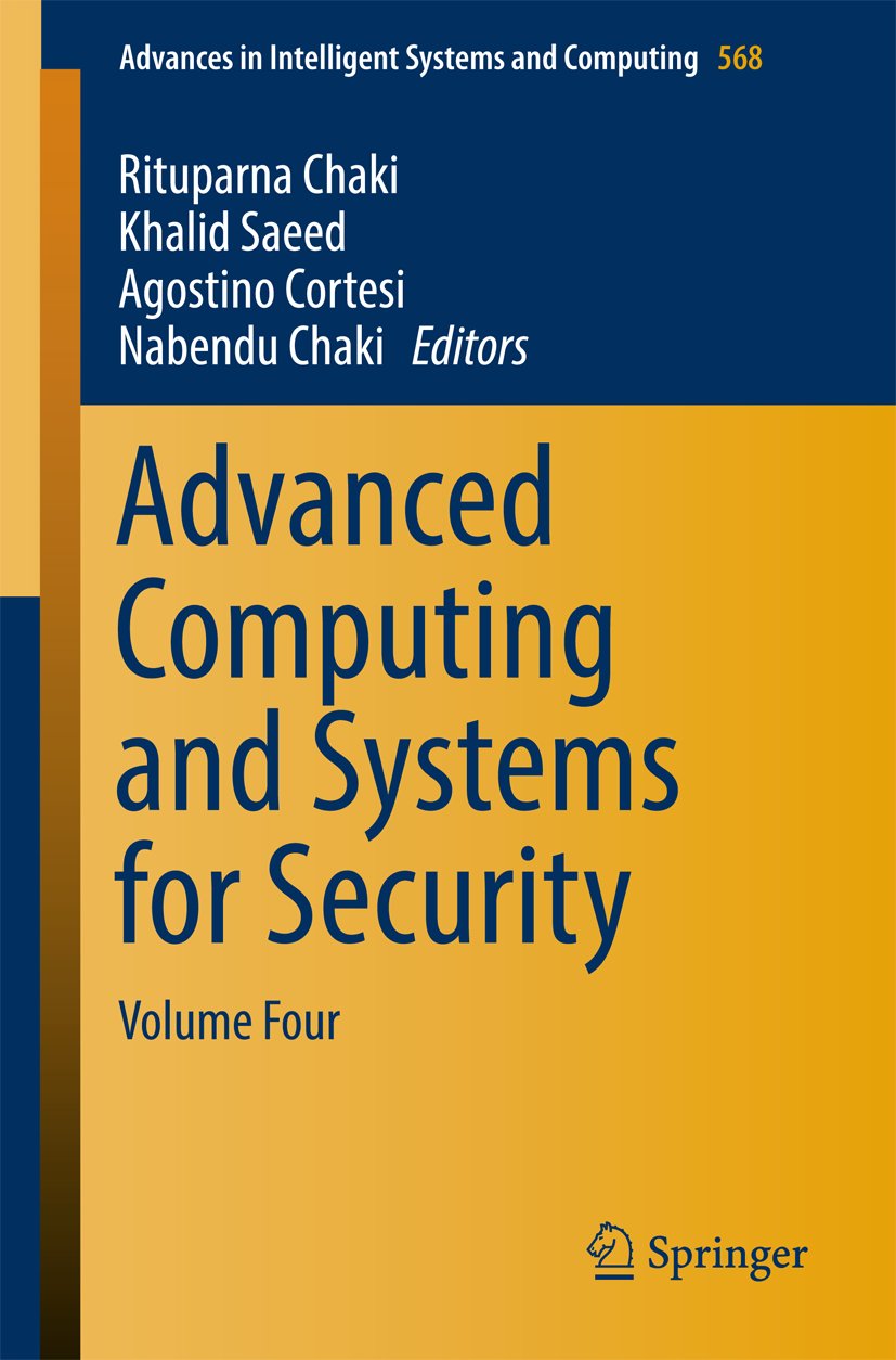 Advances in Intelligent Systems and Computing