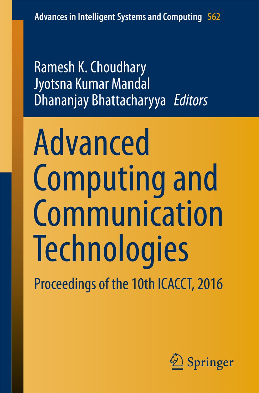 Advances in Intelligent Systems and Computing