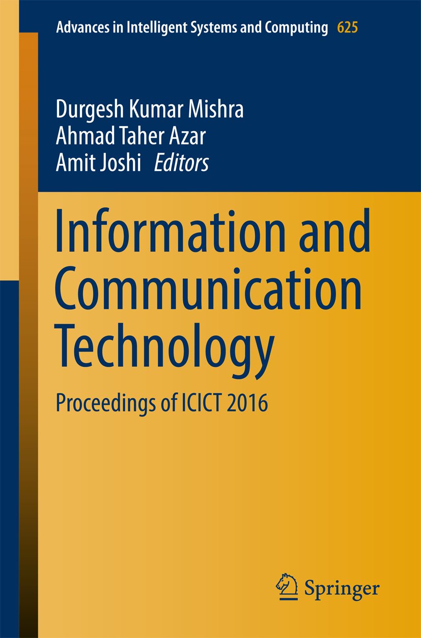 Advances in Intelligent Systems and Computing