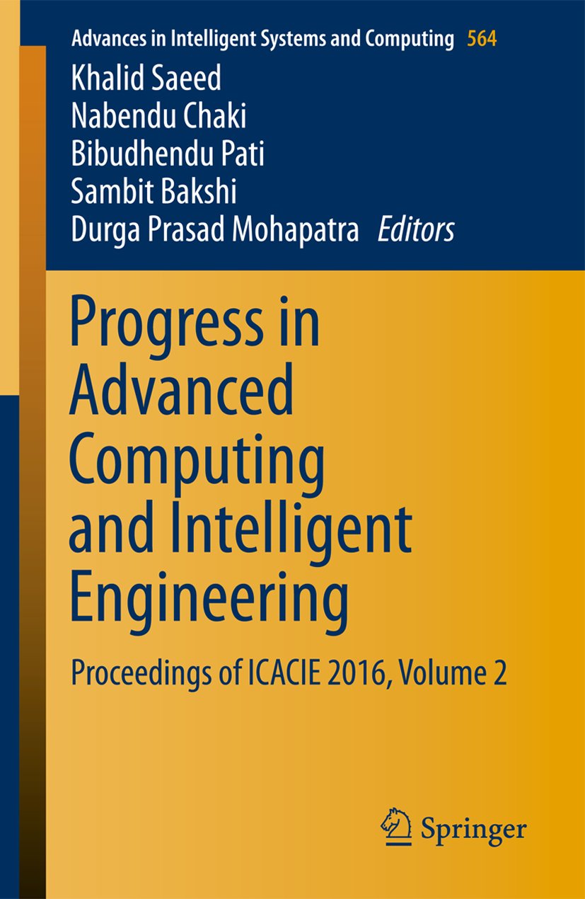 Advances in Intelligent Systems and Computing