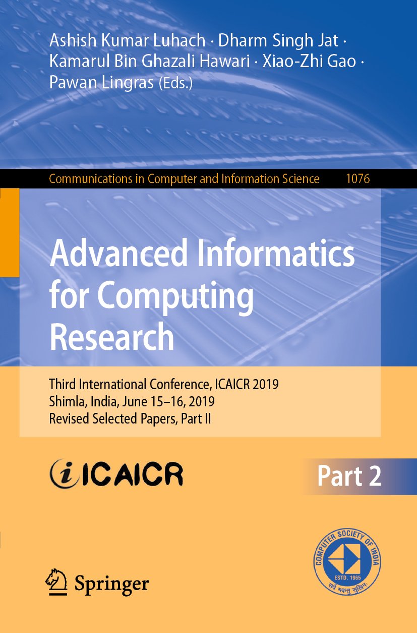 Communications in Computer and Information Science