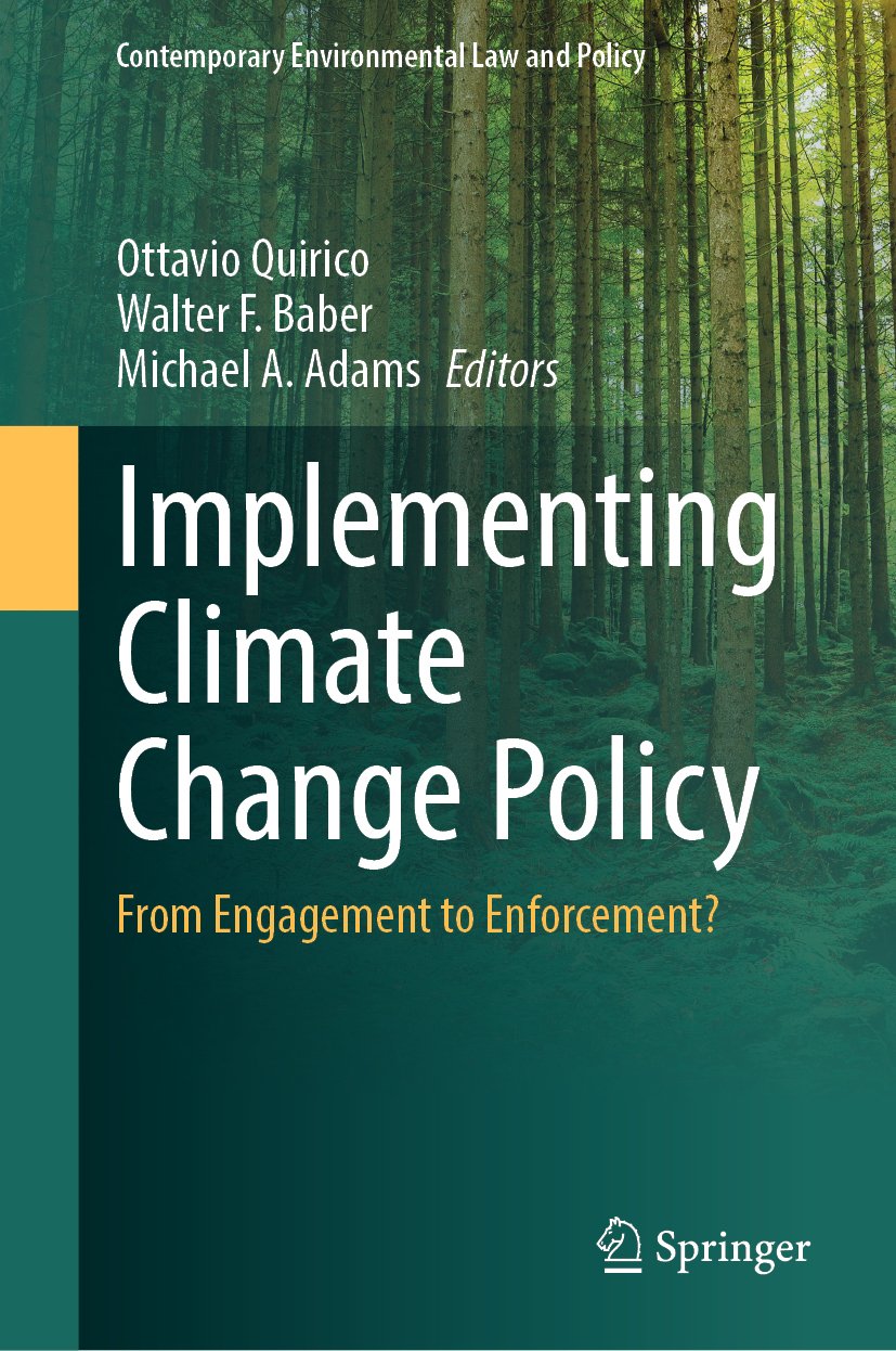 Contemporary Environmental Law and Policy