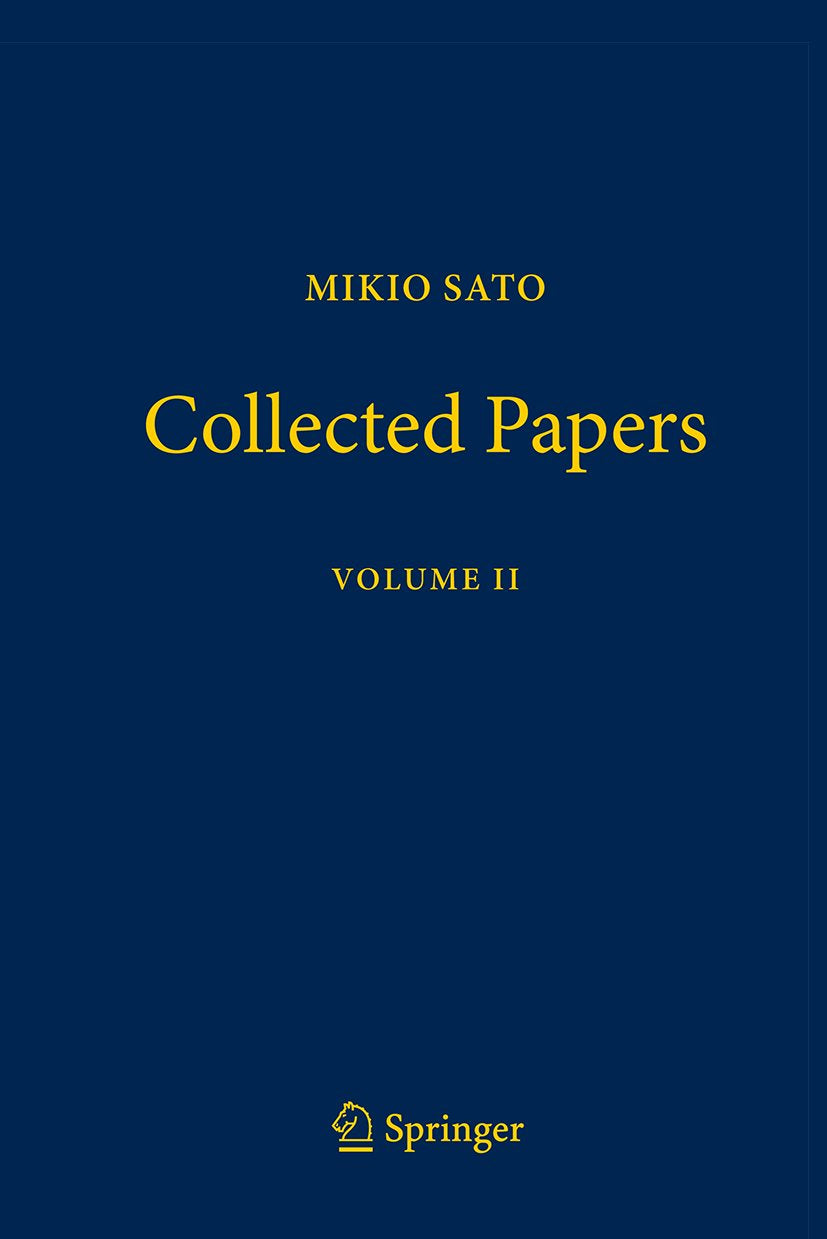 Mikio Sato Collected Papers Volume II