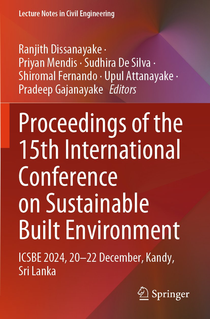Proceedings of the 15th International Conference on Sustainable Built Environment
