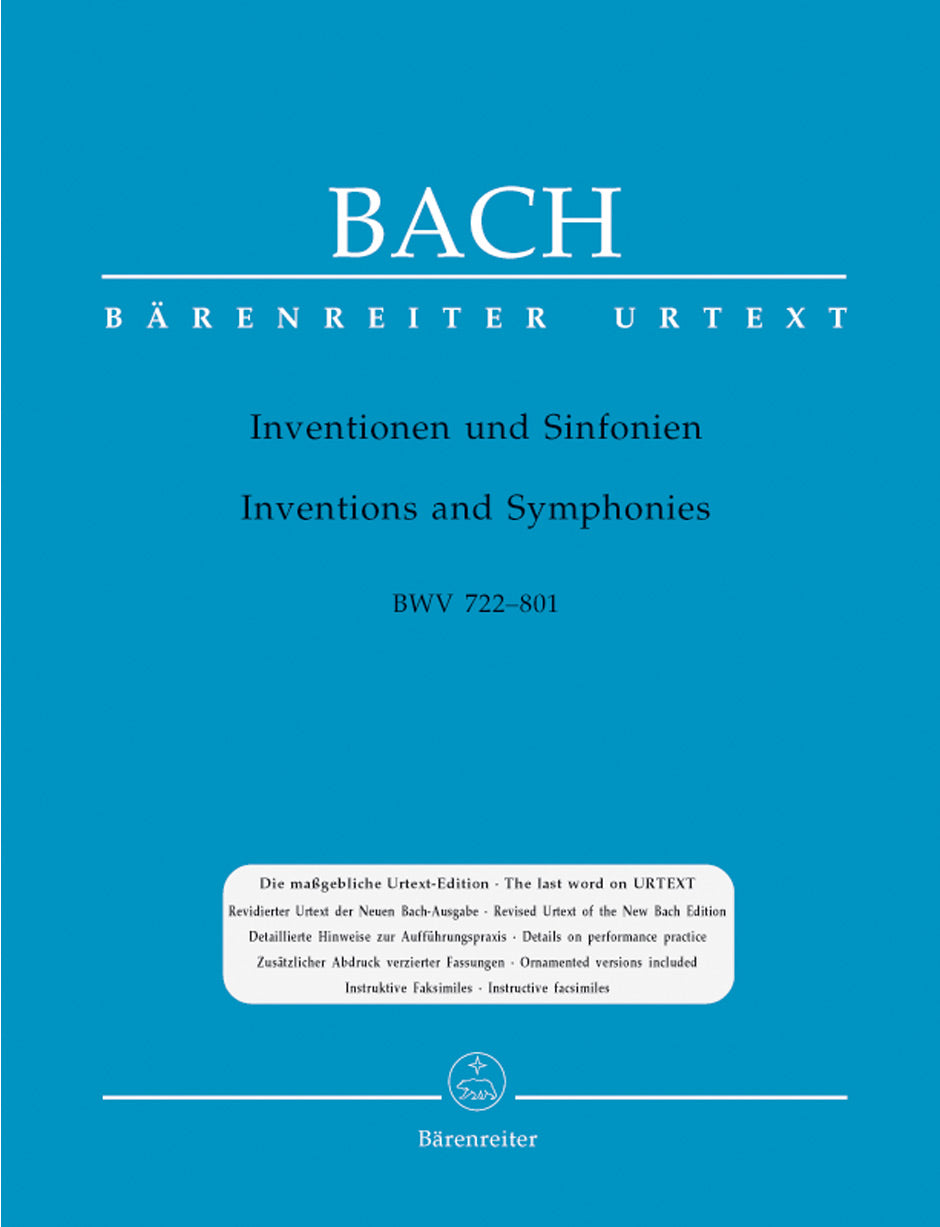 Inventions and Sinfonias  BWV 772-801
