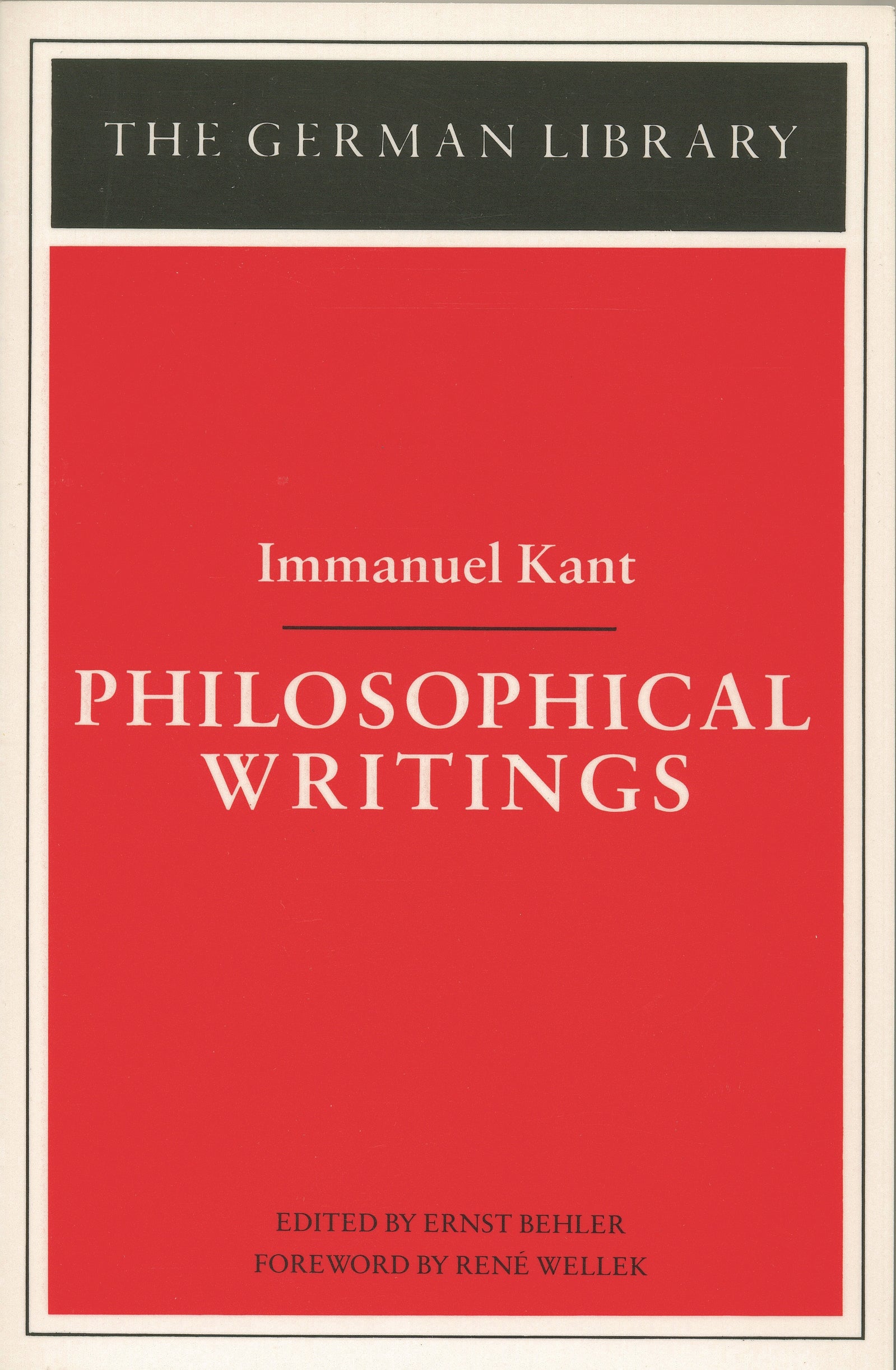 Philosophical Writings: Immanuel Kant