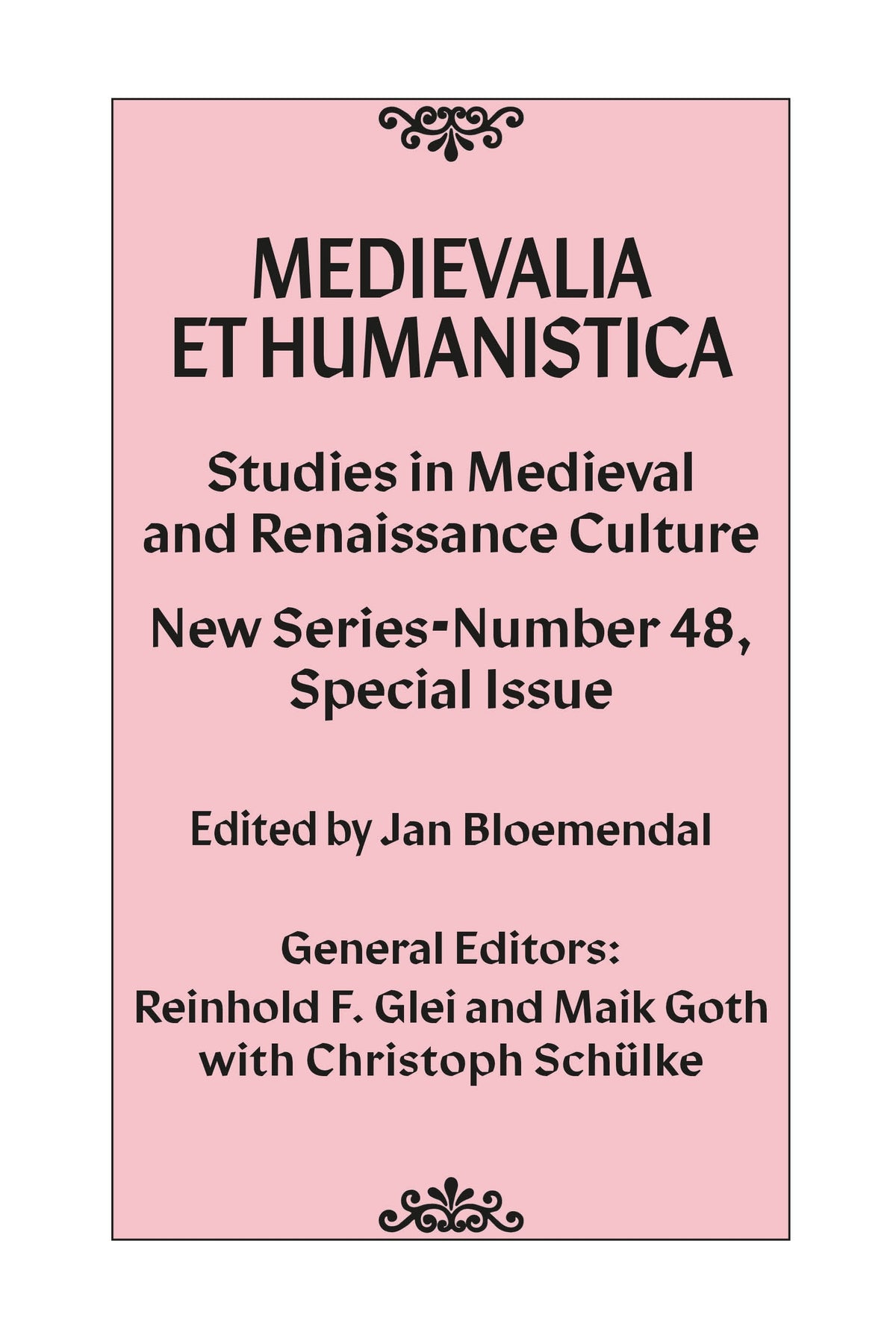 Medievalia et Humanistica, No. 48