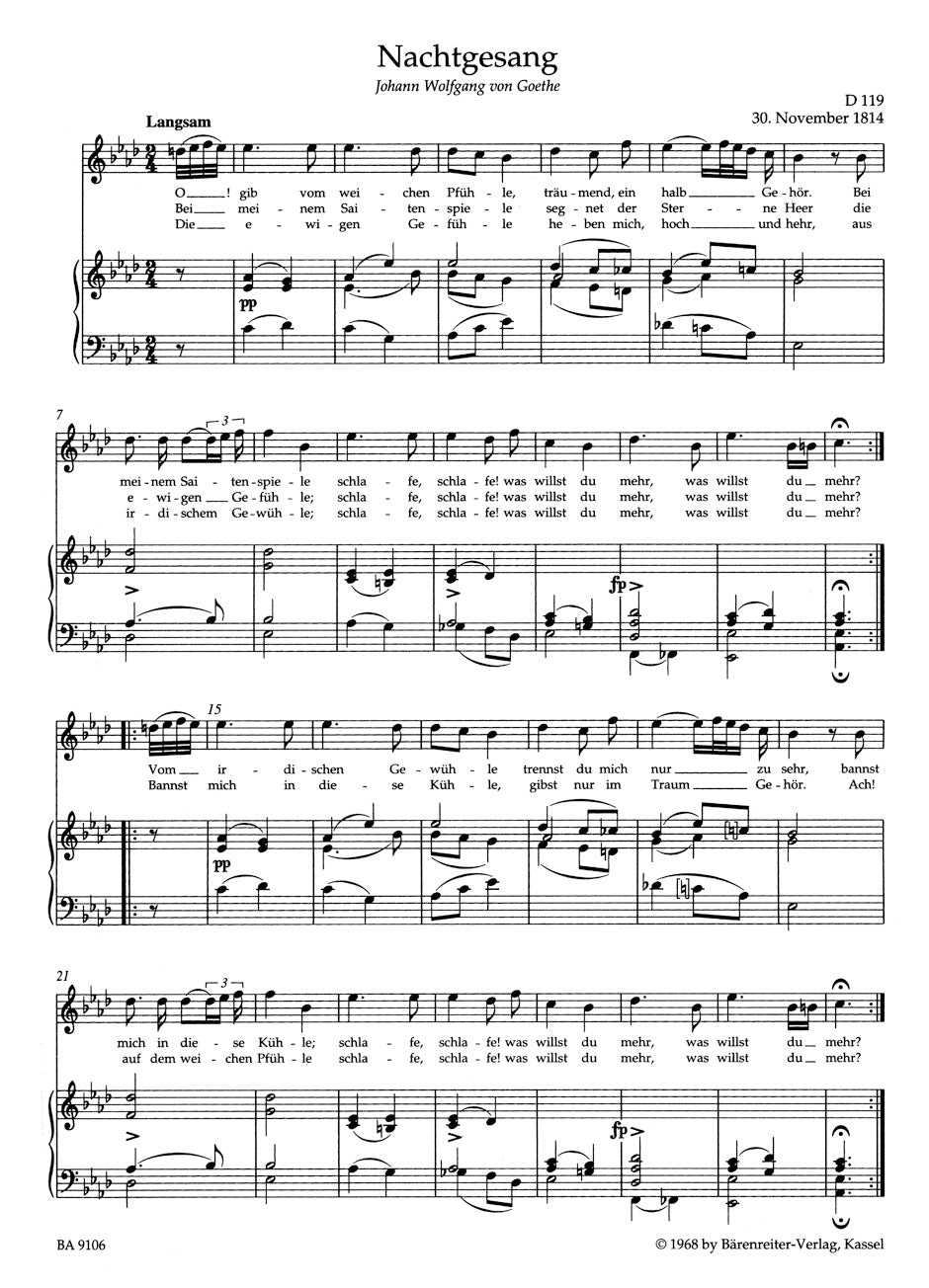 Lieder. Vol. 6 - High Voice