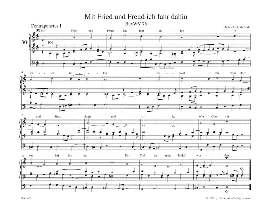 New Edition of the Complete Organ Works Vol. 5: Chorale Settings Mi - W 
BuxWV 207 - 224