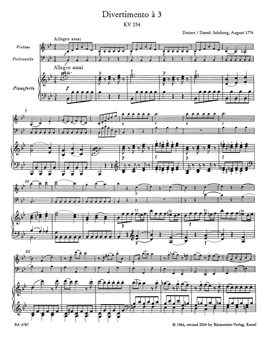 Complete Piano Trios K. 254, 496, 498 "Kegelstatt", 502, 542, 548 & 564