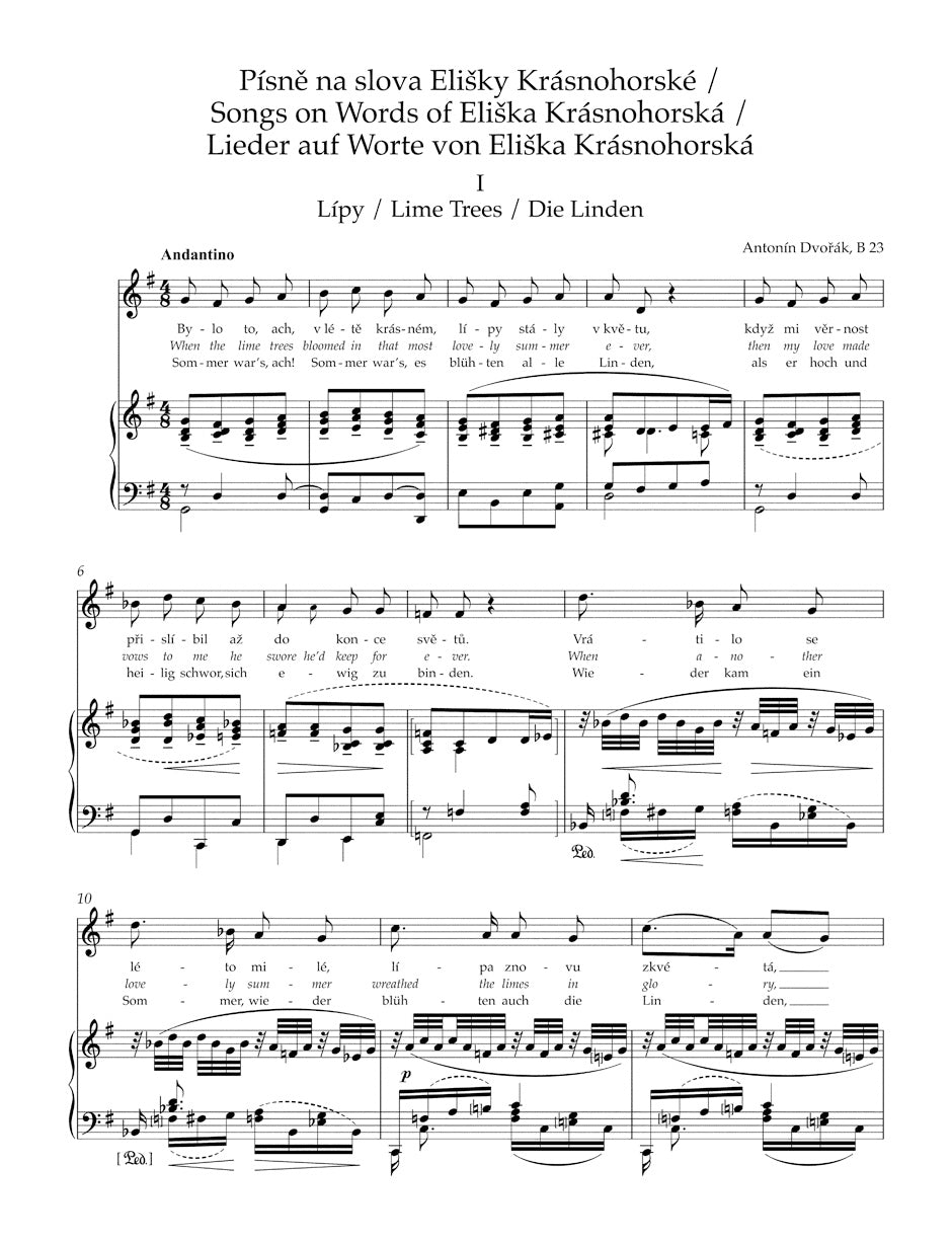 Songs I for High Voice