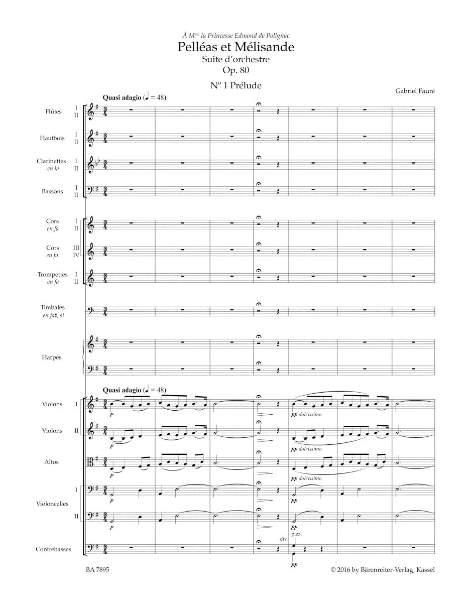 Pelleas et Melisande
Suite for Orchestra op. 80
