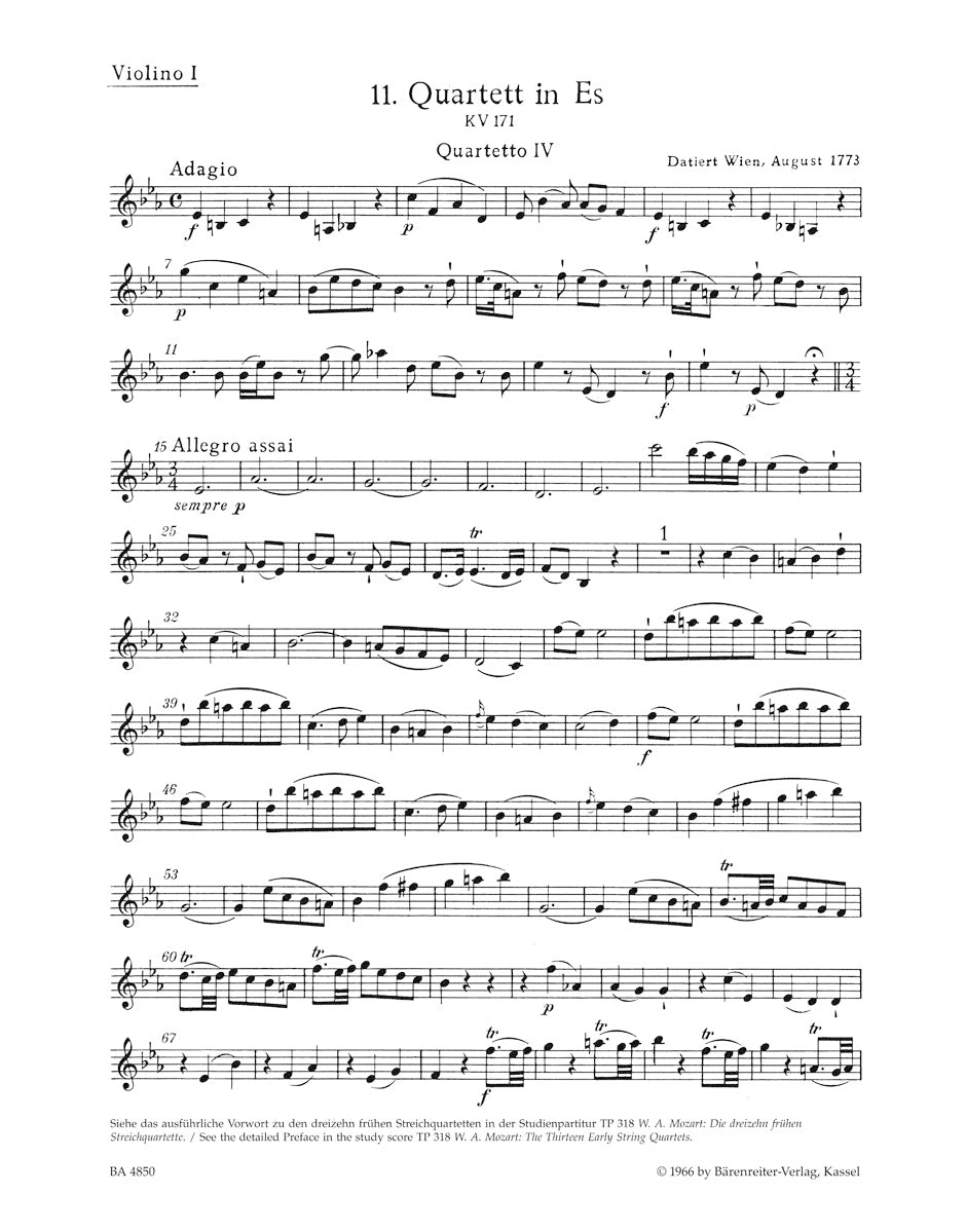 13 Early String Quartets
Vol. 4: Quartets K. 171-173