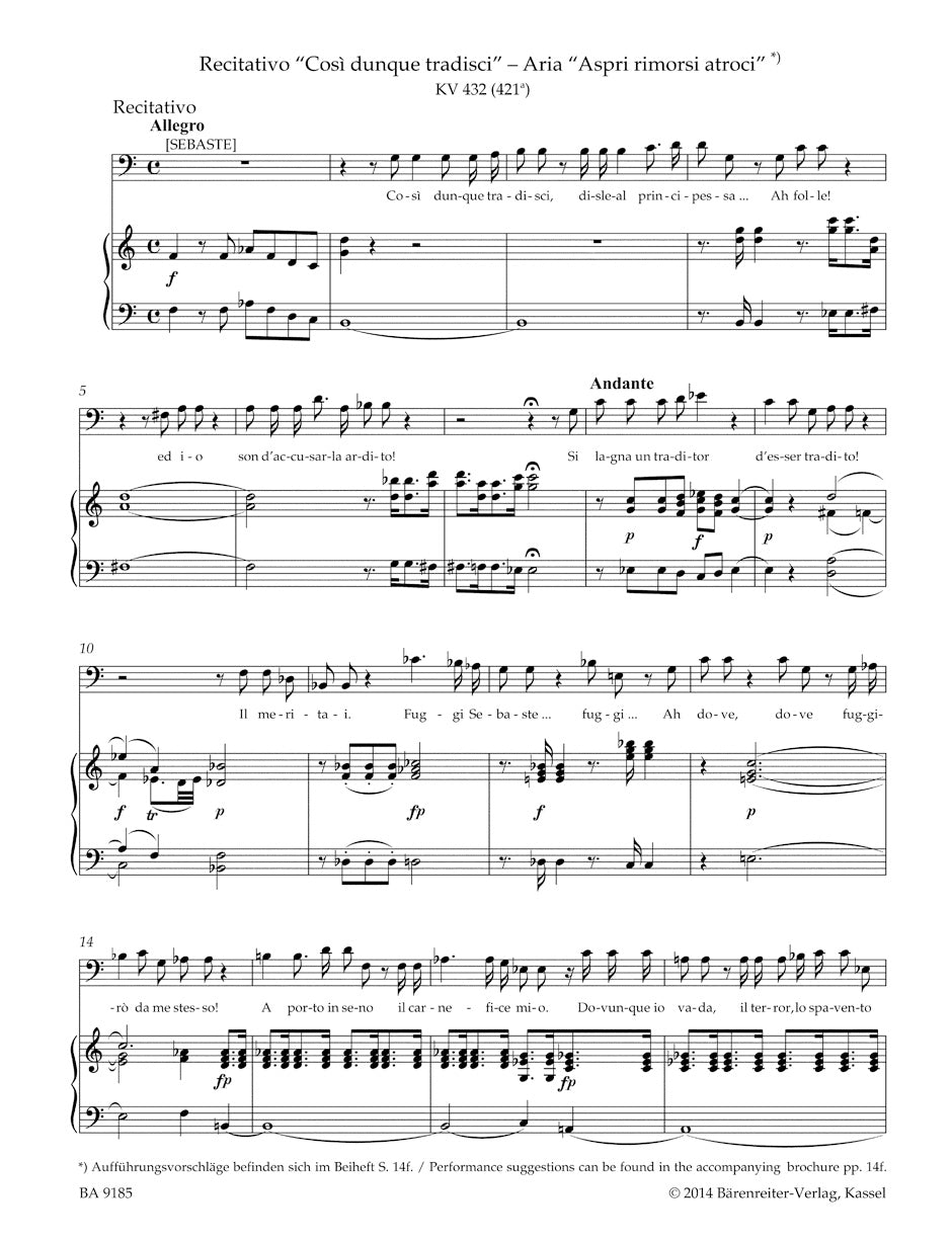 Concert Arias
for Bass