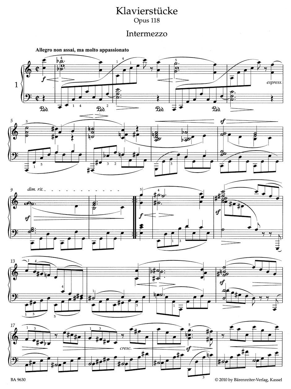 Piano Pieces op. 118