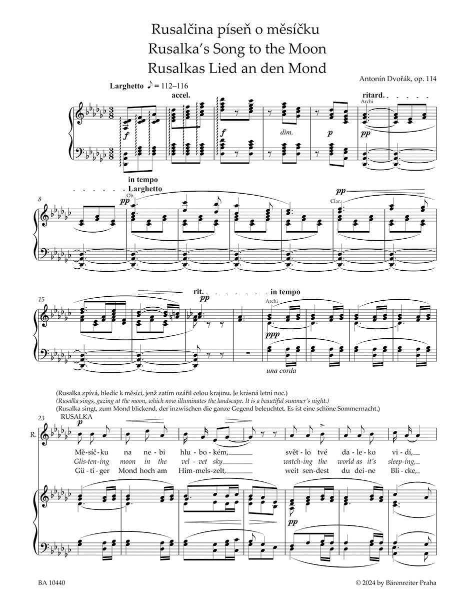 Rusalka's song to the moon