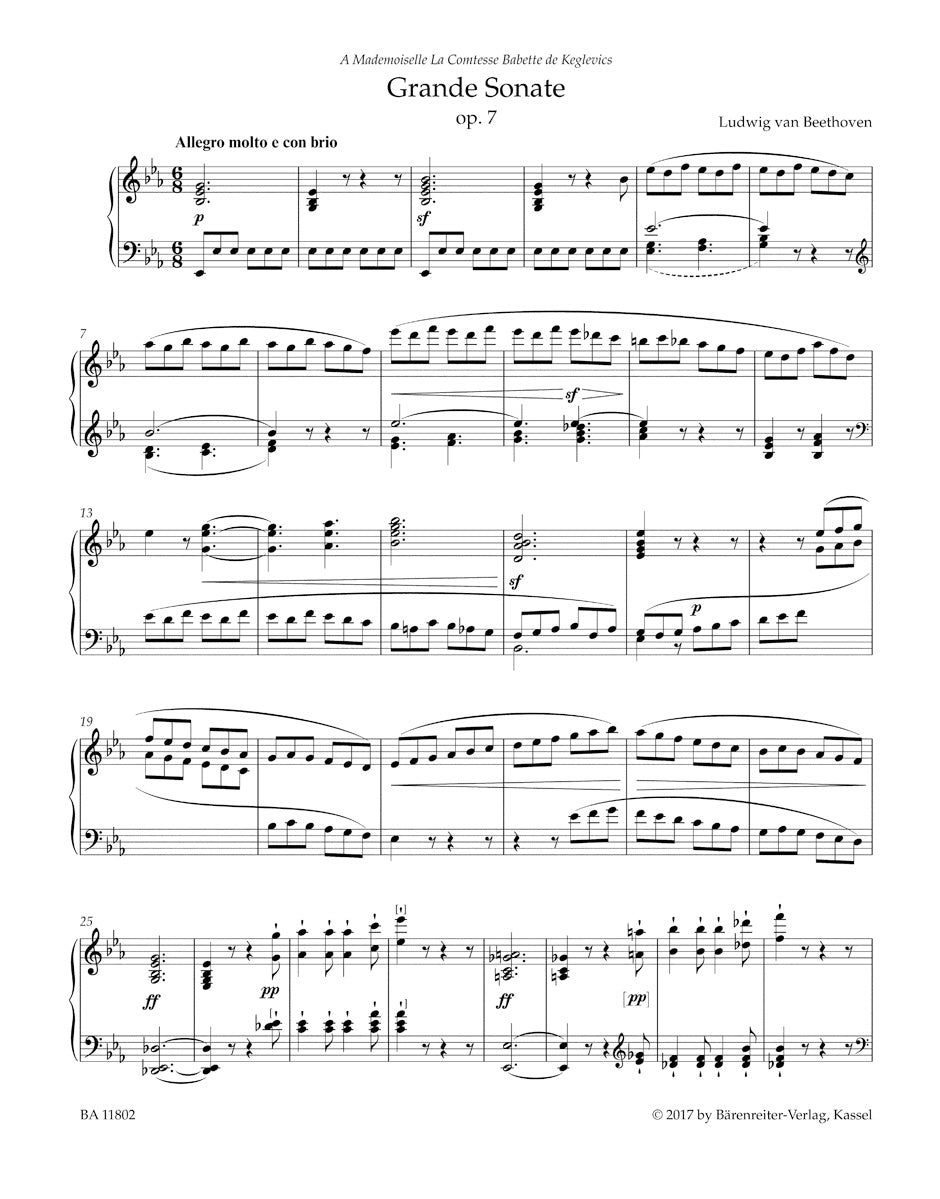 Grande Sonate in E-flat maj op. 7