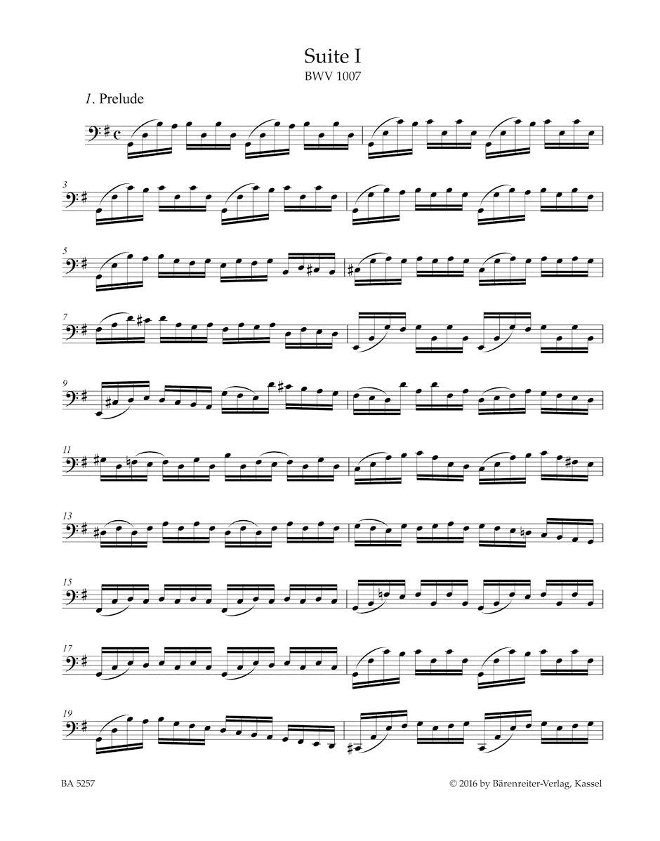 Six Suites for Violoncello solo
Ed. A. Talle. Performing edition and Synoptic facsimile in a set