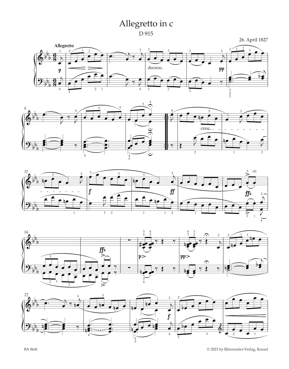 Selected Piano Pieces
