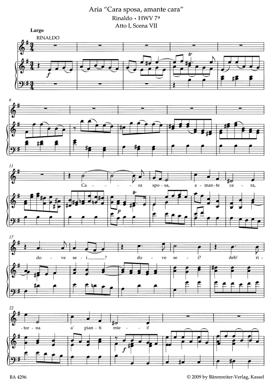 Aria Album, Male Roles for High Voice from Handel's Operas