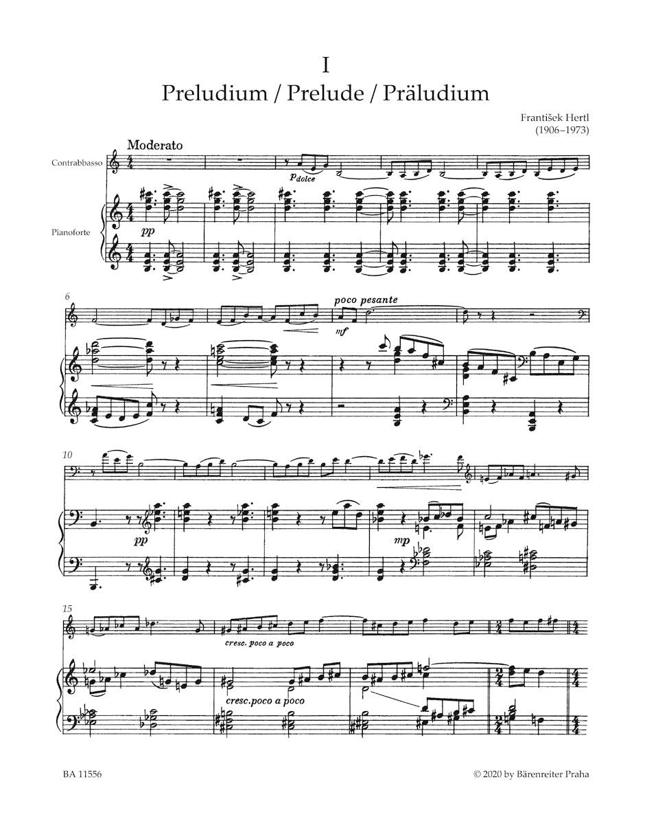 Four Pieces for Double Bass and Piano