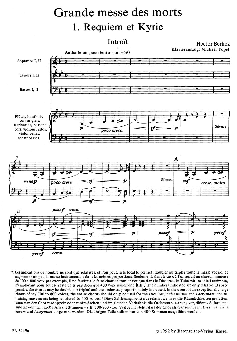 Grande messe des morts "Requiem"