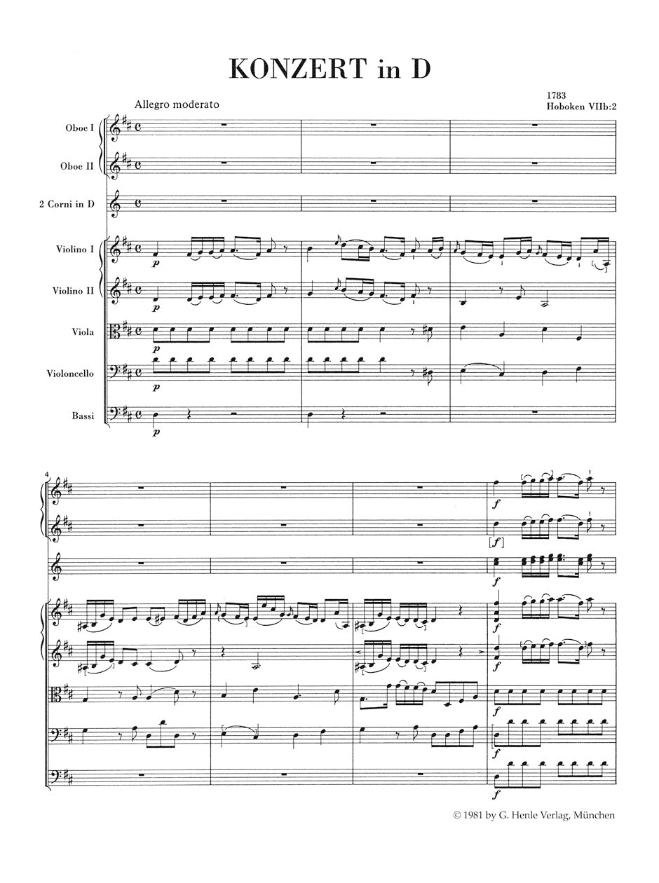 Cello  Concerto No.2 in D maj Hob VIIIb:2