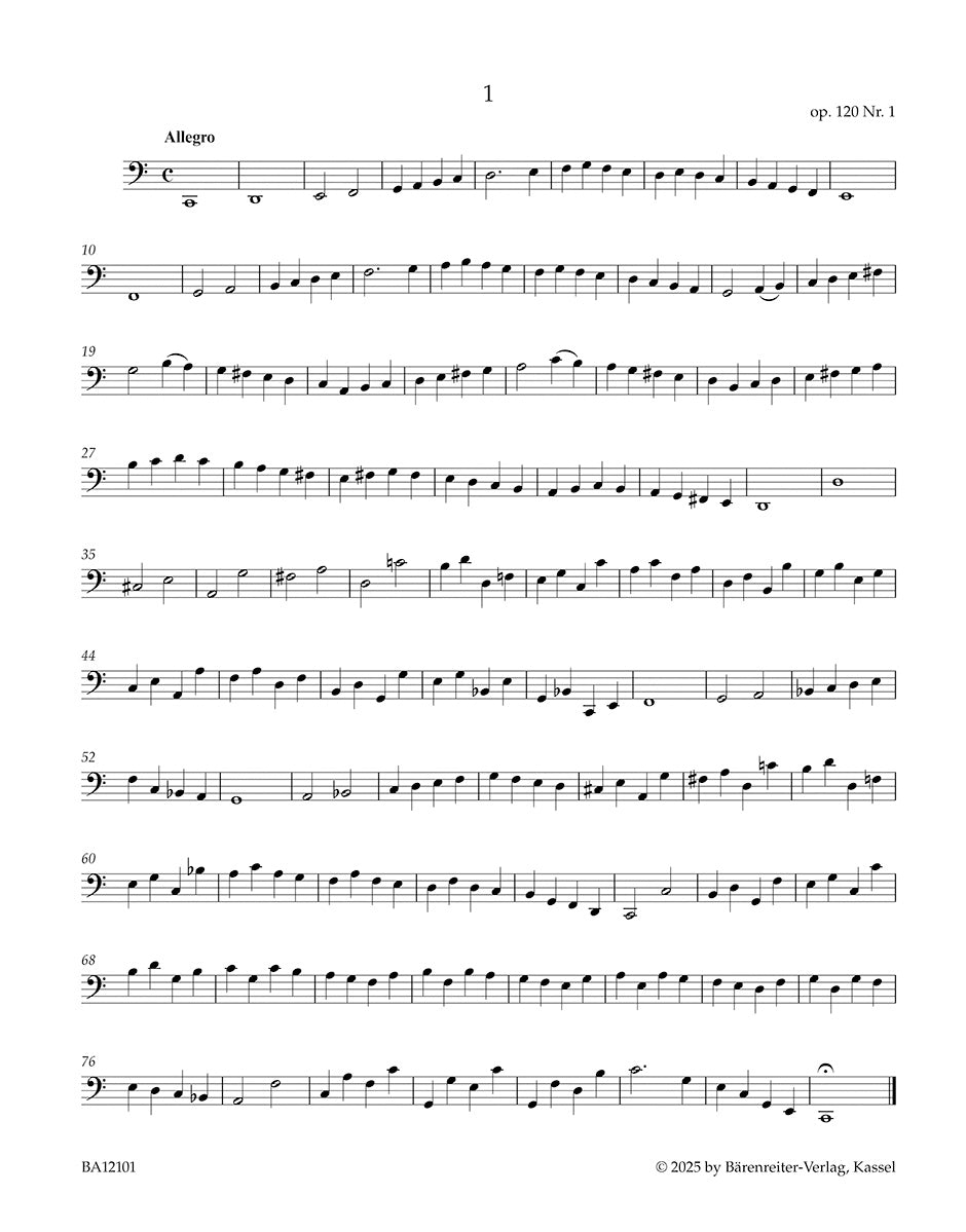 Etudes for Violoncello solo 
from op. 47, 107, 120, 126, 160 and "Methode de violoncelle"
Volume I