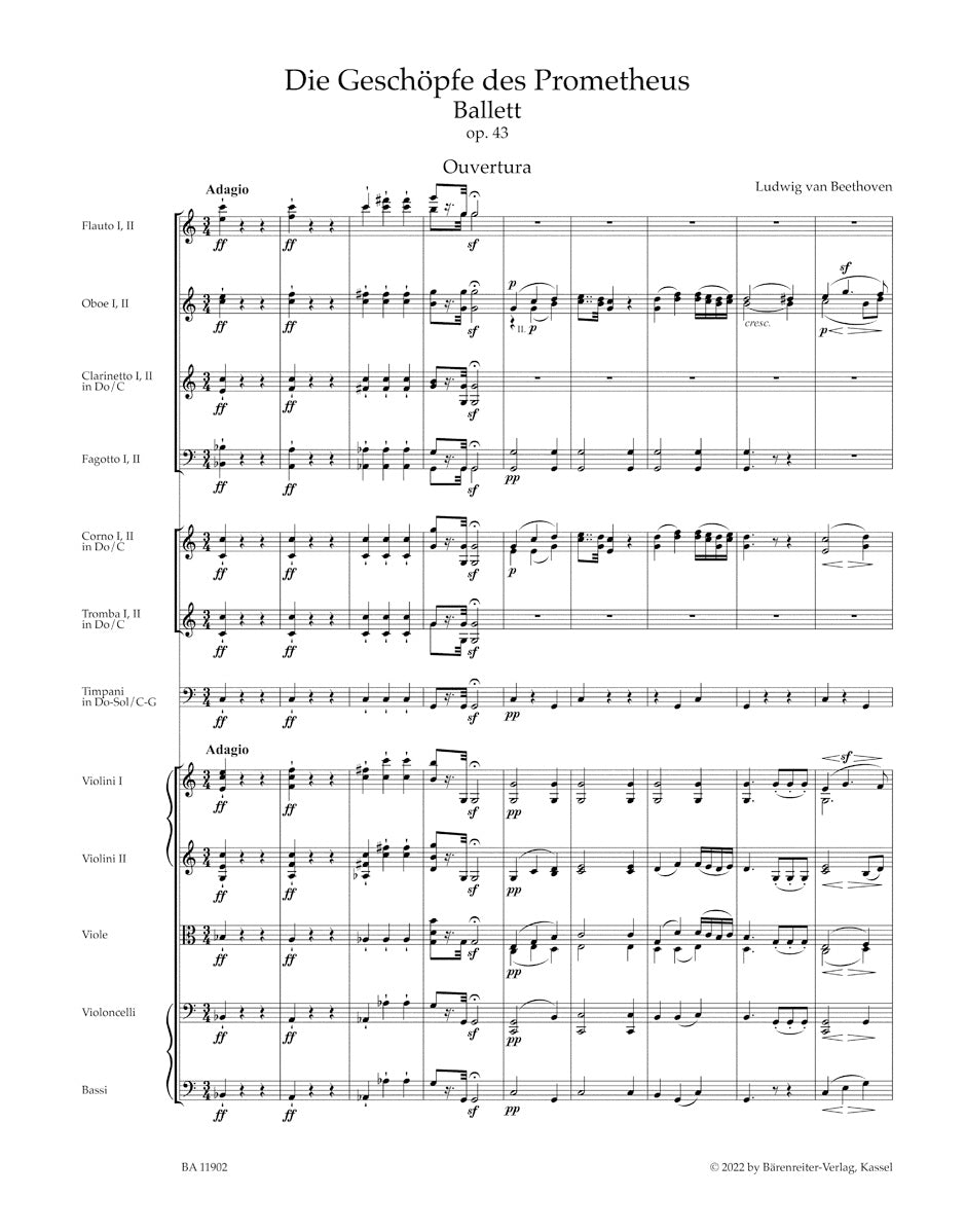 Overture "Die Geschopfe des Prometheus" op. 43