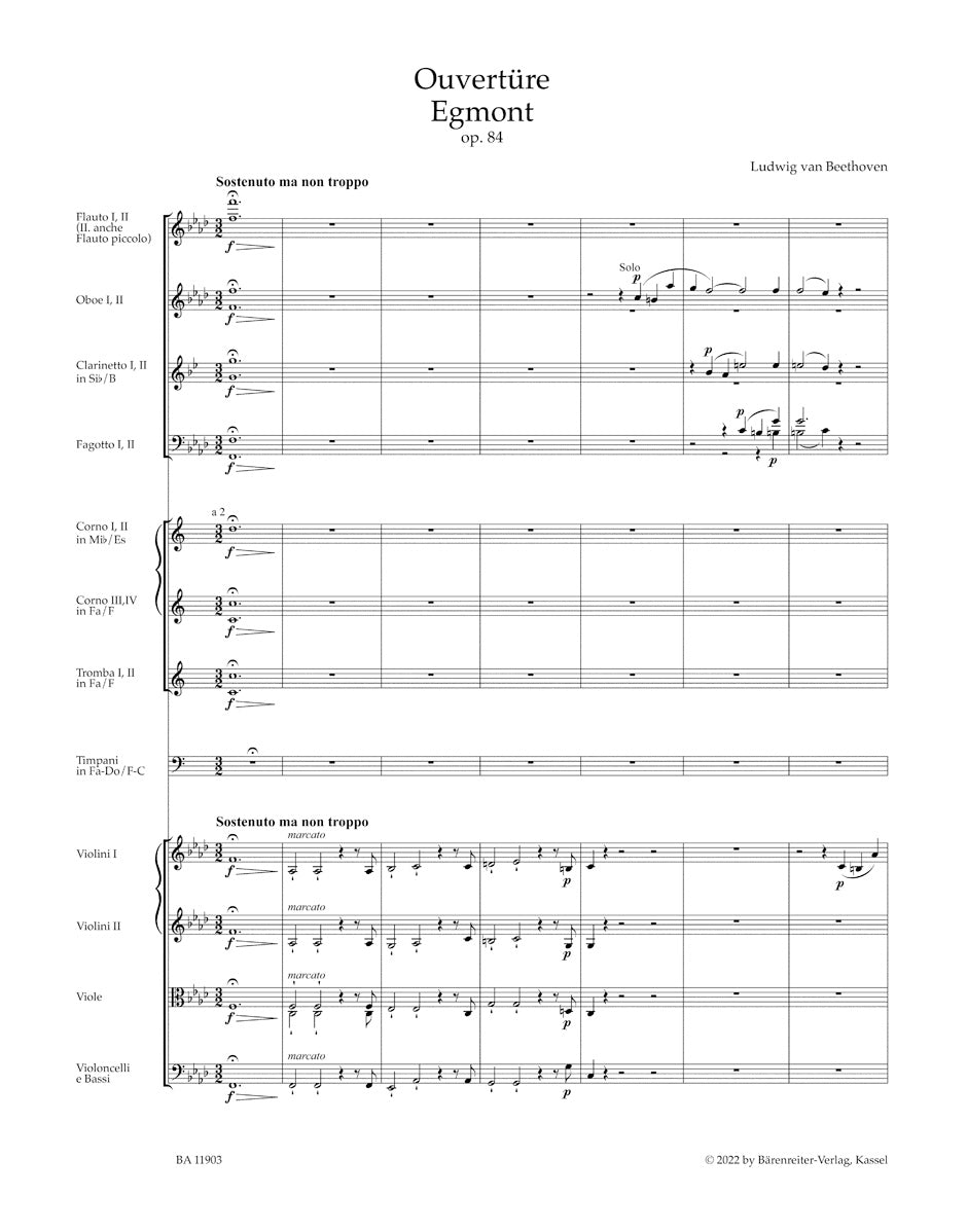 Overture "Egmont" op. 84