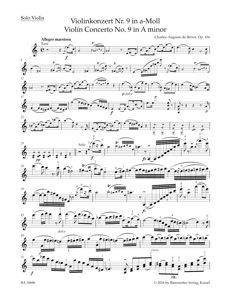 Violin Concert No. 9 in A min, op. 104