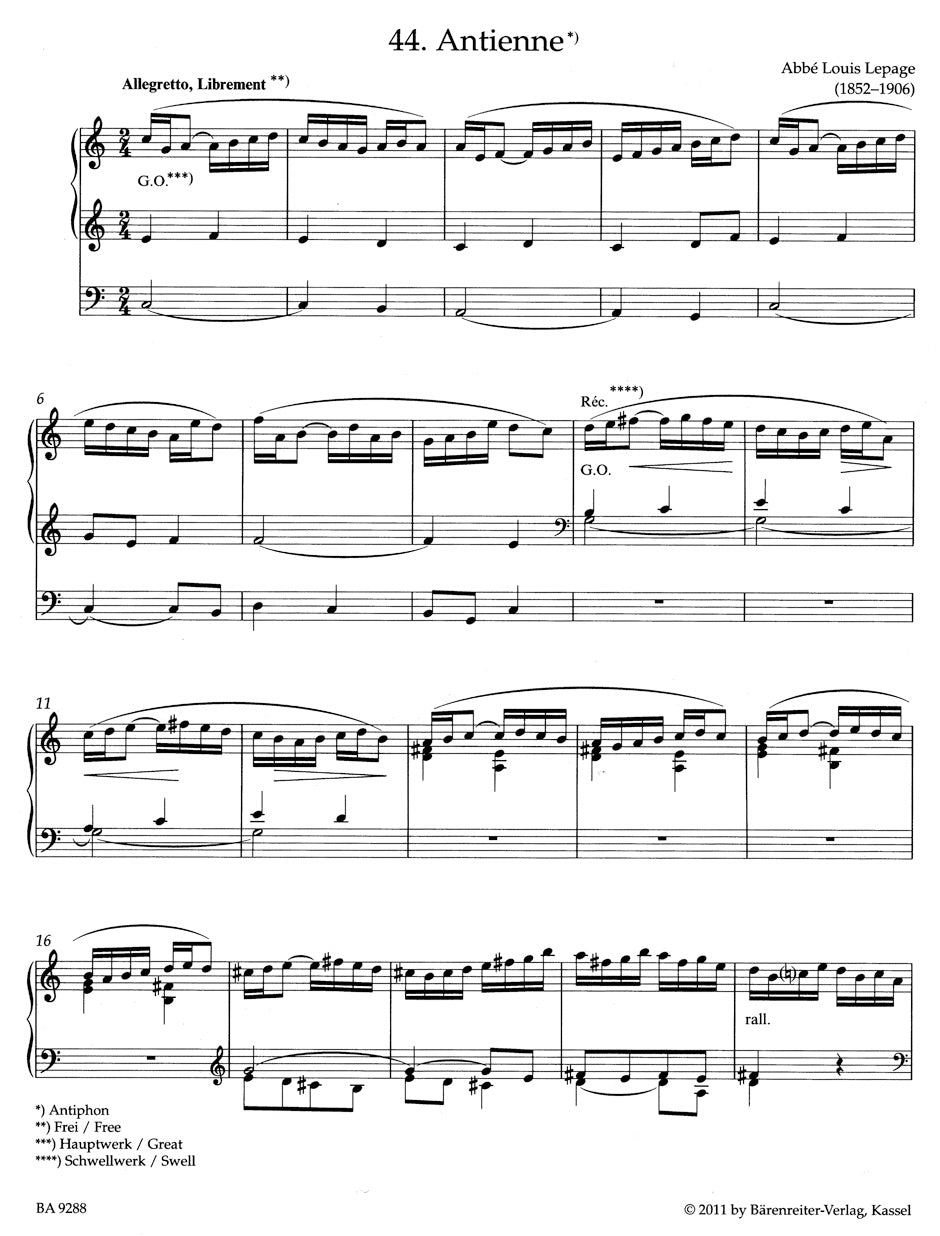 Sonntagsorgel. Easy Organ music for church services and teaching
Vol. 2: Meditative Music, Pastorals