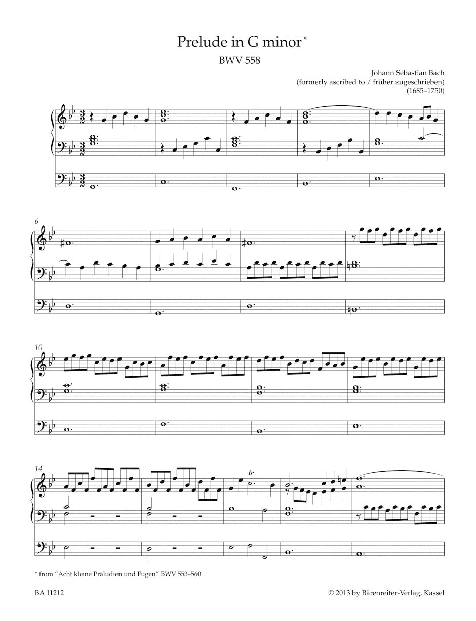 An Easy Bach Organ Album.
Original Works and Arrangements