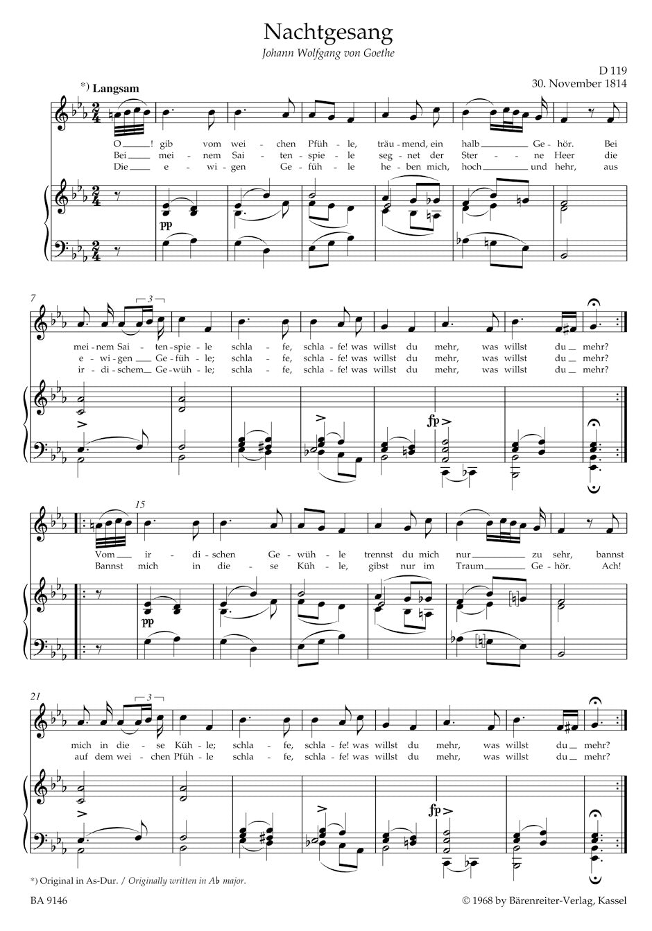 Lieder. Vol. 6 - Low Voice