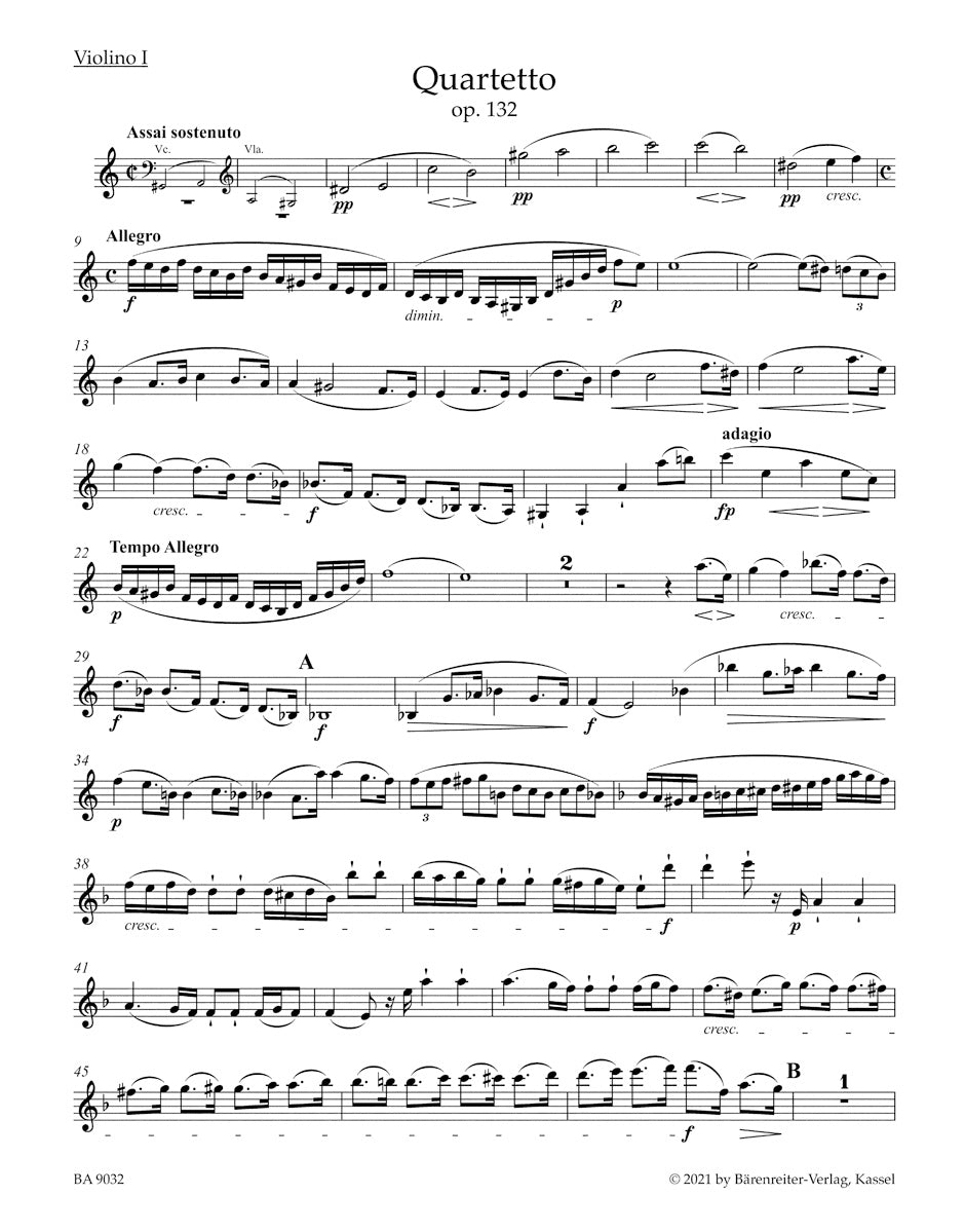 String Quartet in A min op. 132