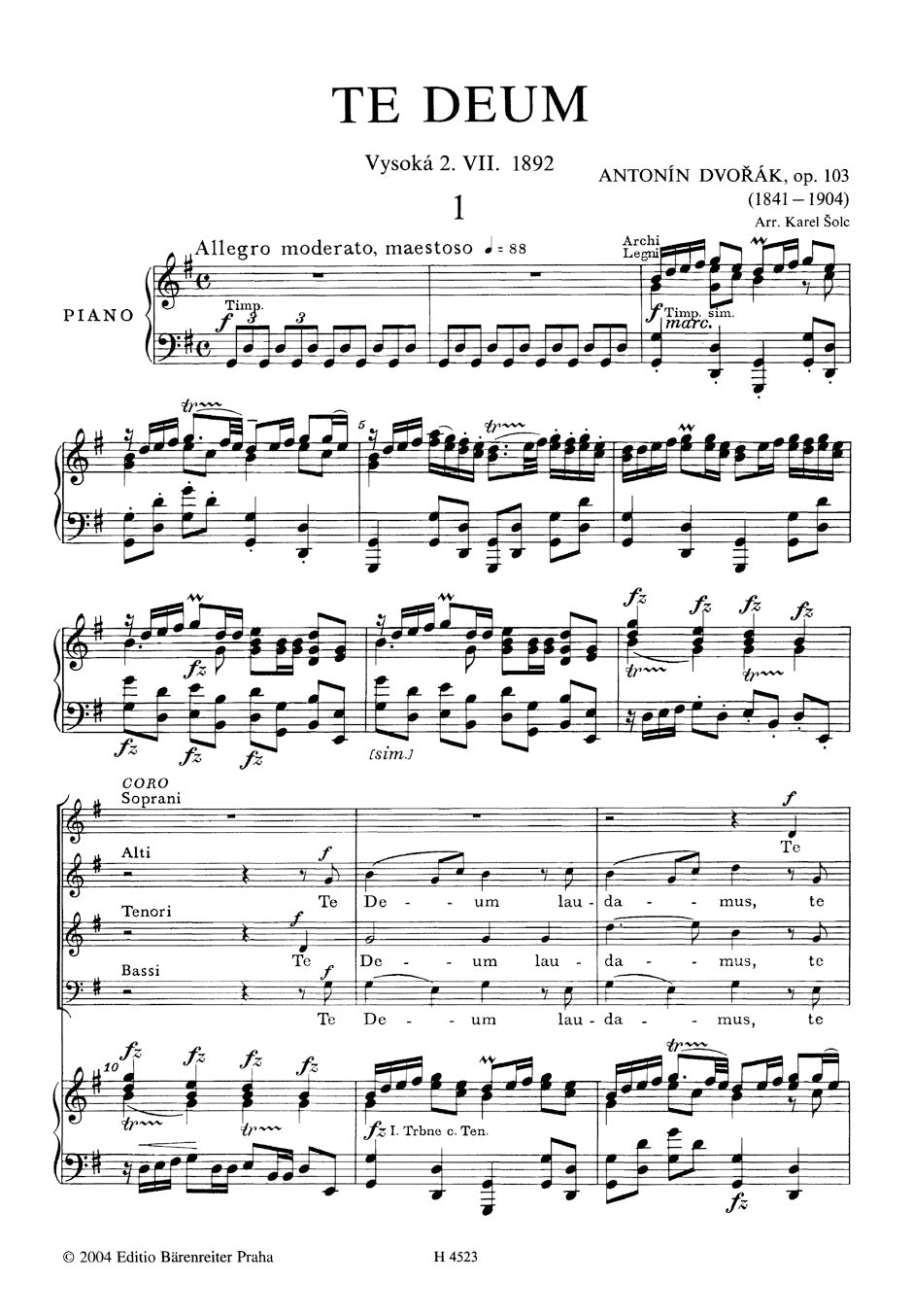Te Deum op. 103