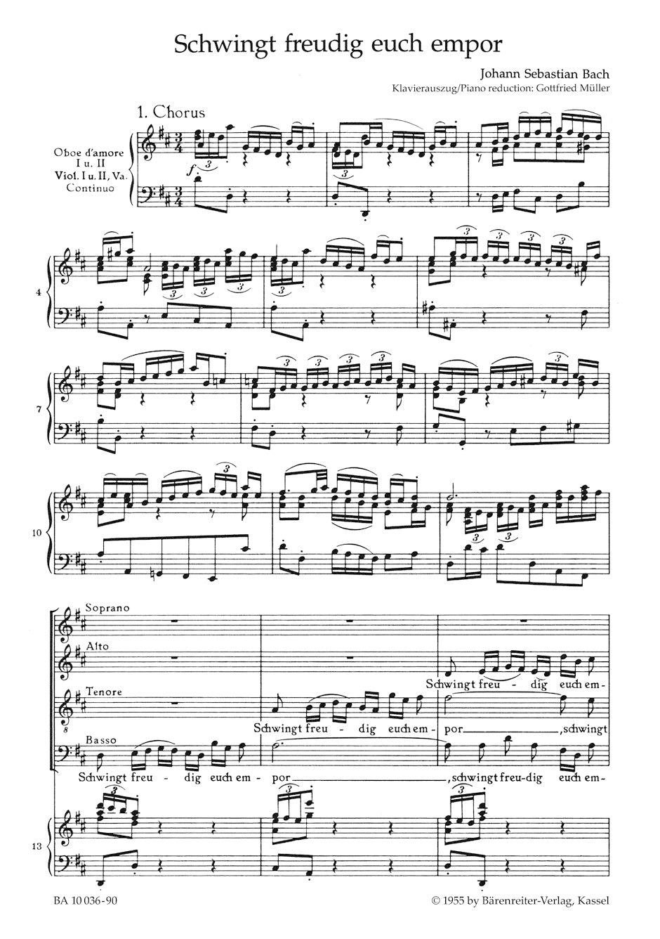 Cantata BWV 36 Schwingt freudig euch empor