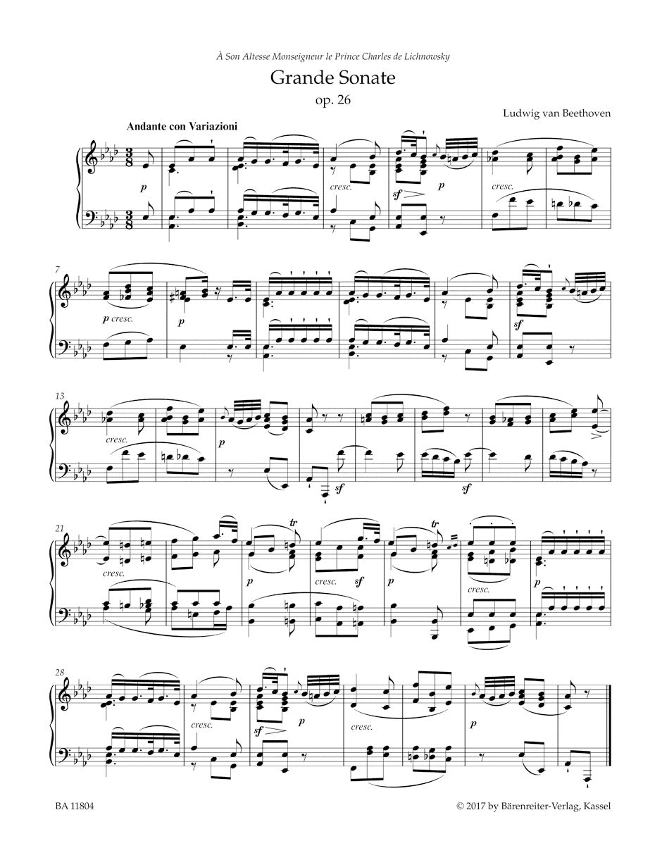 Grande Sonate in A-flat maj op. 26 "Funeral March"