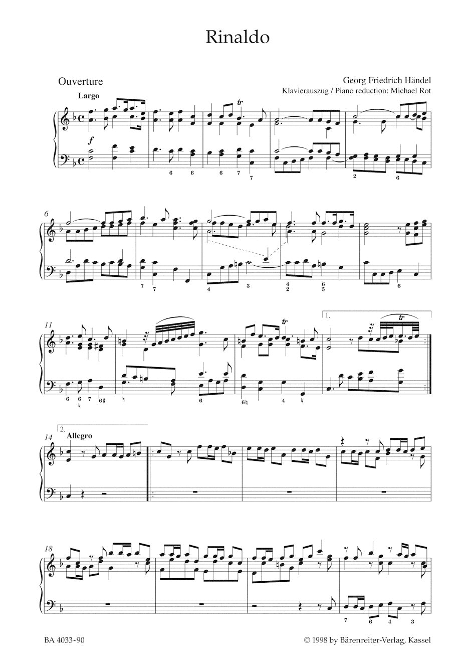 Rinaldo (1711) HWV 7a