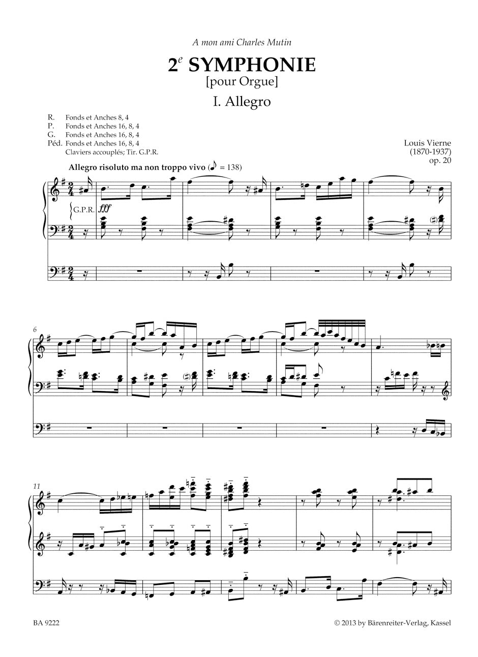 Complete Organ Works Vol. II: Symphony No. 2 op. 20