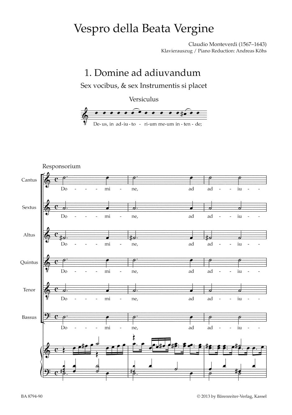 Vespro della Beata Vergine