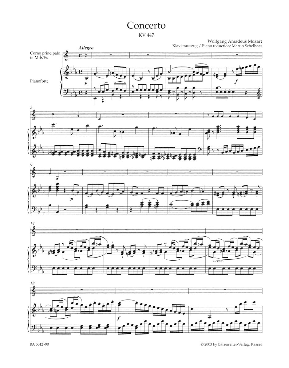 Horn Concertos
No. 3 in E-flat maj K.447